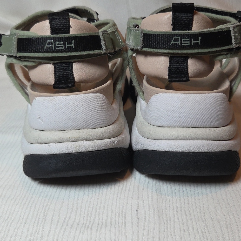 ASH SANDAL Green and Cream - Picture 10 of 10